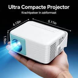 Mini Beamer met 720P Resolutie en Automatische Keystone Correctie — thumbnail 2