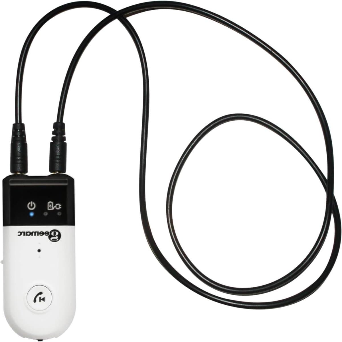 Audioversterker Bluetooth - Hoorhulp Versterker - Duidelijk Geluid Horen - Versterking tot 30 dB - 8 uur batterij - Wit — afbeelding 1