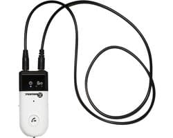 Audioversterker Bluetooth - Hoorhulp Versterker - Duidelijk Geluid Horen - Versterking tot 30 dB - 8 uur batterij - Wit