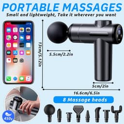 Sport relax apparaat - Massage gun professioneel - Inclusief opbergkoffer - Spierpistool — thumbnail 4