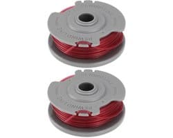 Dailygoods - Dailygoody - Vervangende spoelen - Grasmaaier spoelen - 2 stuks - Grijs - Trimmerlijnen voor tuinen - Geschikt voor Gardena - 10 meter kabel