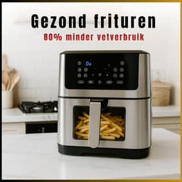 RVV® Heteluchtoven - Oven - Airfryer Oven - Zwart - 38cm x 30cm x 37cm — thumbnail 9
