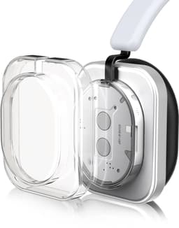 kwmobile koptelefoon hoes van TPU - geschikt voor Nothing Headphone (1) - 2x hoes voor hoofdtelefoon in transparant — thumbnail 4