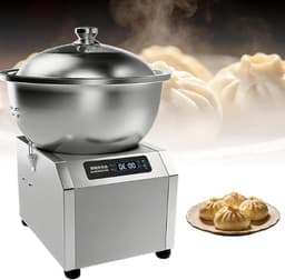Deegkneedmachine - Elektrische mixer - Bakken thuis - Dubbele rotatie - 5kg capaciteit - Zilver — thumbnail 1