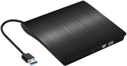 Externe DVD-speler - Dvd-brander Lezer - Films Kijken - Snelle Gegevensoverdracht - USB 3.0 - Zwart — thumbnail 1