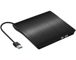 Externe DVD-speler - Dvd-brander Lezer - Films Kijken - Snelle Gegevensoverdracht - USB 3.0 - Zwart