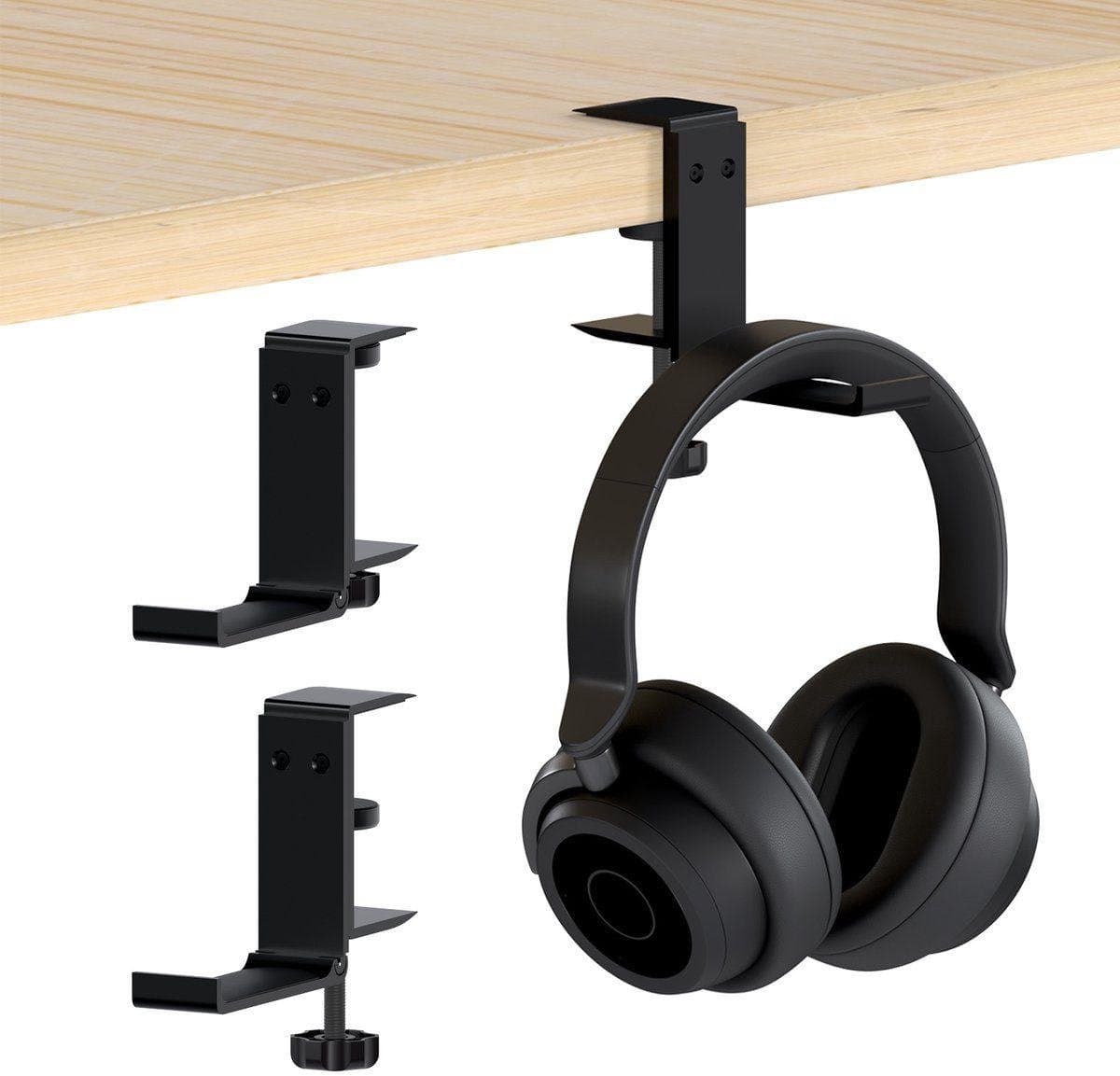 Elkuaie Foldable Headphone Holder - Hoofdtelefoonhouder - Aluminium - 1 Stuk - Voor Bureau En Kast — afbeelding 1