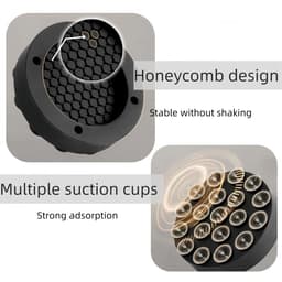 Cosensi - Antivibratie Mat - Wasmachine Voet Pads - Universeel en Antislip - Zwart - Geluiddempers - Stabiliteit voor Wasmachines — thumbnail 5