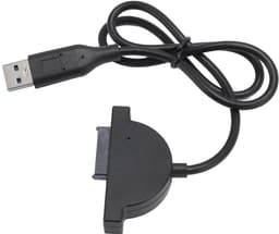 USB naar Kabel - Externe Schijf Adapter - Data Back-up - Hoge Snelheid - 50 cm Kabel - Zwart — thumbnail 5