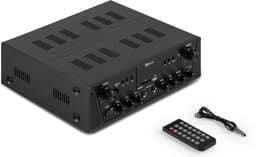 Geluidsinstallatie met Bluetooth - PV220BT 2-zone versterker audio + 2 BGO40 zwarte 4'' speakers — thumbnail 3