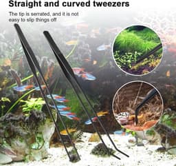 Aquarium Plantengereedschap Set - 4/5/6 in 1 Roestvrij Stalen Gereedschap voor Aquascaping en Plantenverzorging — thumbnail 4