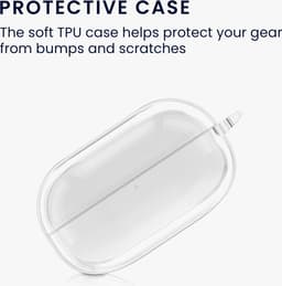 kwmobile Earphones Case for Samsung Galaxy Buds FE Case - Clear TPU Silicone Earbuds Cover - Transparent — thumbnail 6