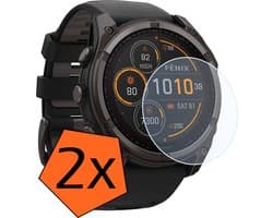 Screenprotector - Geschikt voor Garmin Fenix 8 Solar (47 mm) Screenprotector Bescherm Glas - Screen Protector Geschikt voor Garmin Fenix 8 Solar Screenprotector Tempered Glass - 2 PACK