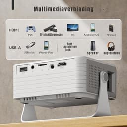 SVN® Mini beamers - Projector - Mini beamer - Wit - 14cm x 11cm x 6cm — thumbnail 2