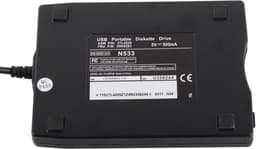 Externe Floppy Drive - USB Diskette Station - Oude Data Lezen - Directe USB Voeding - 35 Inch - Zwart — thumbnail 2