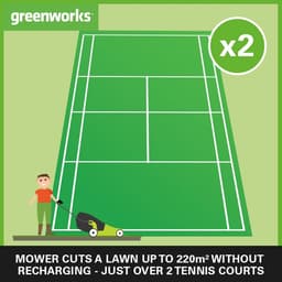 Accu Grasmaaier - Snoerloos Maaiwerk - Gazon Onderhoud - Dubbele Accu Poort - 41cm Maaibreedte - Groen Zwart — thumbnail 5