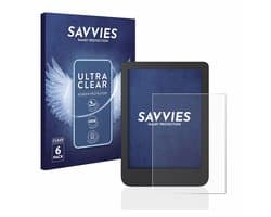 Savvies - Screenprotector voor Tolino Shine 4 / 5 / 5 Color 2024 - Folie Beschermfolie transparant 6 Stuks
