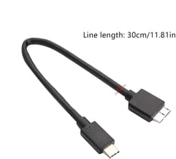 Externe Harde Schijf Kabel - Type C Kabel - Snelle Data Overdracht - 5 Gbit/s Snelheid - 30 cm Lengte — thumbnail 3