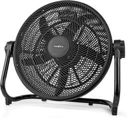 Vloerventilator - Grote Ventilator - Ruimtes Verkoelen - 5 Extra Grote Bladen - 50 cm Diameter - Zwart — thumbnail 3
