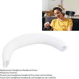 Vervangende hoofdbandafdekking voor Inzone H7 en H9 headsets - Wit - Comfortabele bescherming tegen slijtage. — thumbnail 3