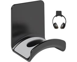Hoofdtelefoonhouder - Hoofdtelefoonstandaard - Wandmontage - Universeel - Hangend - PC - Bureau - Gaming - Accessoires - Decoratieve - Hoedhouder - Zwart