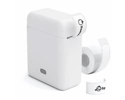 Labelprinter - Labelmaker - draagbare stickerprinter - Label Printer Bevat 1 rol Etiketten - Bluetooth Thermische Label Machine - Smart APP met 40+ Lettertypen - Draadloos - Lichtgewicht - Direct Thermisch - Wit