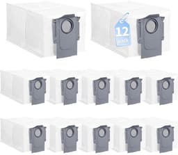 12 stofzakken Geschikt voor Roborock QV 35A/35S, 10R/Z70, Qrevo S5V, Qrevo Curv S5X, Qrevo Edge, Qrevo Edge S5A, Qrevo S/Pro/Master/Plus/Slim — thumbnail 1