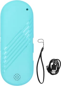 Slaapsprekers - Onderkussen Bluetooth Speaker - Botgeleiding - Ultra Dun - met volumeregeling en timerfunctie - witte ruis voor ontspanning - Blauw - 13.2x5.2cm — thumbnail 1