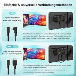 Draagbare Externe Monitor 15,6 Inch FHD 1080p voor Laptop en PC — thumbnail 3