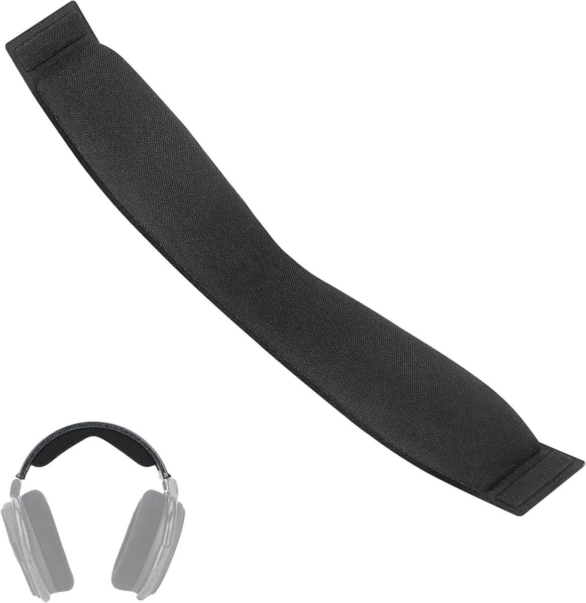 Allecto - Hoofdband van gaasstof - Compatibel met HD650 - Vervangende onderdelen - Zwart - Reparatie - Geschikt voor Sennheiser - HD660 S - HD 660S2 — afbeelding 1