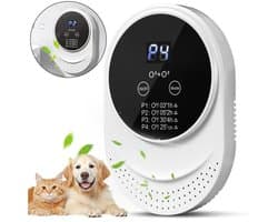 Elektrische luchtreiniger, ozonontgeurder, verwijdert 99% van de geuren uit kattenbakvulling, verwijdert sterke geuren, geschikt voor badkamers, toiletten en woonkamers.