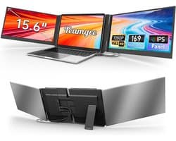 Draagbare Extra Monitor - Uitbreidbaar Scherm - Productiviteit Verhogen - Plug en Play - 15.6 Inch FHD