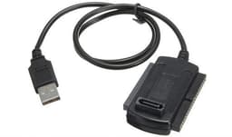 USB 2.0 Adapter naar IDE en SATA Kabel voor 2.5" en 3.5" Harde Schijven — thumbnail 1