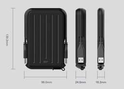 Externe Harde Schijf 1TB Schokbestendig USB 3.1 Draagbaar — thumbnail 2