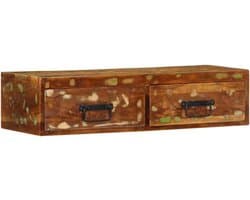 Wandmeubel TV Kast Drijvend Zwart 80x30cm Voor Media Apparatuur