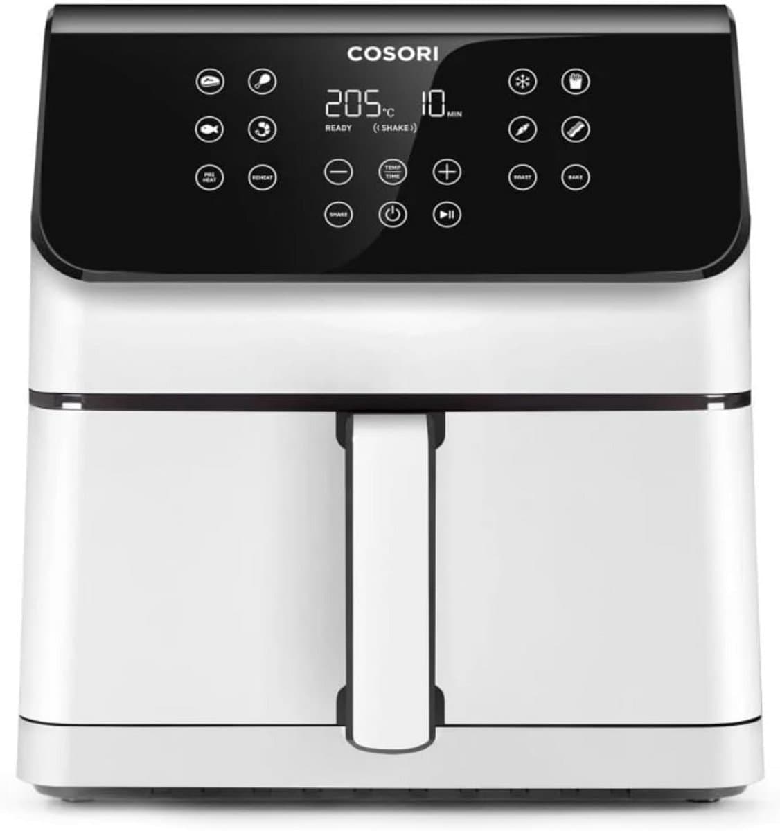 Airfryer XL 6.2L Wit + 50 Bakpapier Vellen - Compacte Heteluchtfriteuse — afbeelding 1