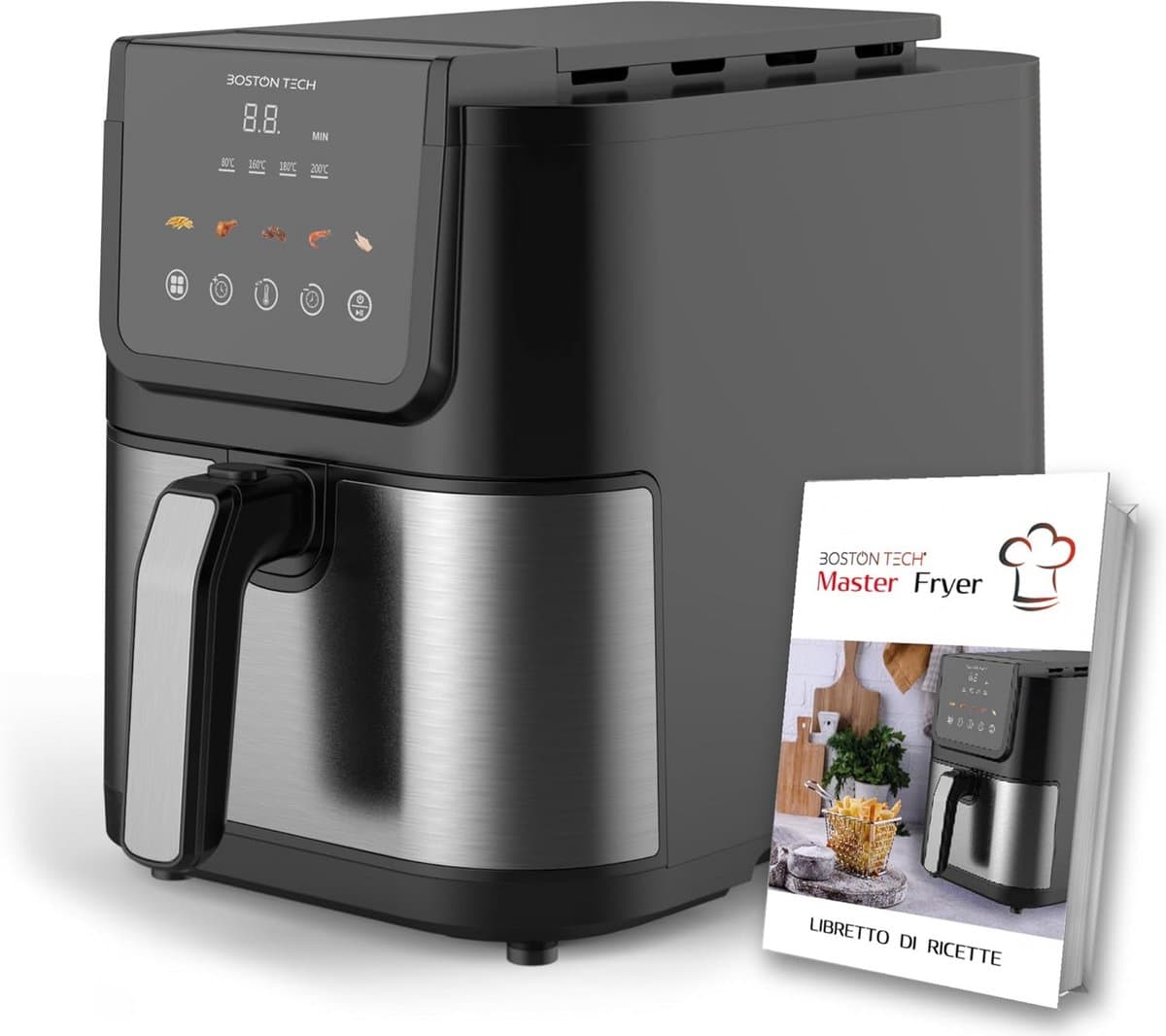 Grote Airfryer 5 Liter met Digitale Touchbediening en 5 Programma's — afbeelding 1
