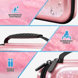YONO Hard Case geschikt voor Nintendo Switch 2 - Beschermhoes - Opbergtas - Hoes - Koffer - Accessoires - Glitter Roze — thumbnail 4