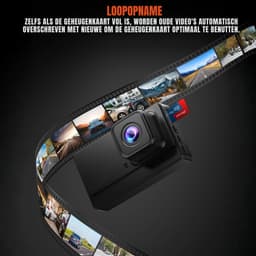 Aurixi® Dashcam voor Auto Voor en Achter - Dashcam - Zwart - 15cm x 12cm x 9cm — thumbnail 4