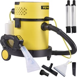 VEVOR Nat Droogstofzuiger 4-In-1 Nat Droogzuiger 1200 W Alleszuiger Gemaakt van Hoogwaardig PP-Materiaal met Gebruiksvriendelijke Afstandsbediening En 5 Verschillende Borstels voor Thuis, Binnenplaats — thumbnail 1