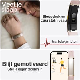 Activity Tracker - Waterdicht IP68 - Meet Hartslag, SpO₂ en Slaap - Stappenteller - Geanodiseerd Aluminium - BREND-App - Grijs - BREND BR-2249 — thumbnail 3