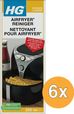 HG Airfryer Reiniger - 6 x 250 ml - Voordeelverpakking — thumbnail 3