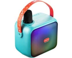 Volkano Kids SongSeeker Karaoke Set Kinderen - Bluetooth Speaker op Accu - Draadloze Microfoon - RGB Verlichting - Stemvervormer