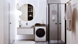 Hoge Kast Boven Wasmachine en Droger - Wastoren Opbergrek voor Badkamer — thumbnail 2