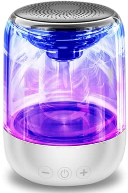 longziming -Draagbare Bluetooth Speaker met LED Verlichting – Bluetooth 5.0 Mini Speaker met 360° Stereo Geluid, TWS Koppeling en 8 Uur Batterij – Voor Binnen en Buiten — thumbnail 1
