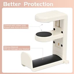 Hoofdtelefoonstandaard met 360 Graden Rotatie en Kabel Organizer — thumbnail 2