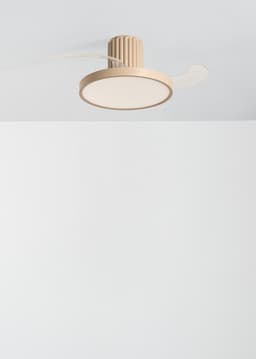 CREATE - Stille plafondventilator 40W Ø114 cm intrekbare bladen met licht - Zand - WIND CLEAR SCULPT — thumbnail 2