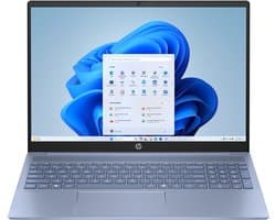 HP OmniBook 5 16-ba1052nd Intel® Core™ i5 i5-1334U Laptop 40,6 cm (16") 2K 16 GB LPDDR5x-SDRAM 512 GB SSD Wi-Fi 6 (802.11ax) Windows 11 Home Blauw