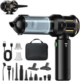 Draadloze Handstofzuiger 4-in-1 Mini Auto Stofzuiger Stofblazer 25.000 Pa Krachtige Zuigkracht Borstelloze Motor 6000mAh Batterij 1-touch Legen EVA-tas voor Auto en Thuis — thumbnail 1