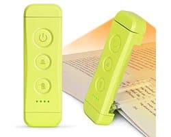Oogvriendelijke leeslamp met 3 kleuren en 5 dimbare helderheden voor boekenliefhebbers